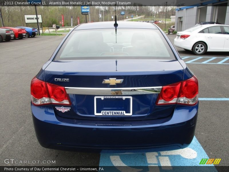 Atlantis Blue Metallic / Jet Black/Medium Titanium 2013 Chevrolet Cruze LS