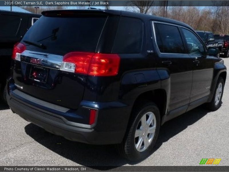 Dark Sapphire Blue Metallic / Jet Black 2016 GMC Terrain SLE
