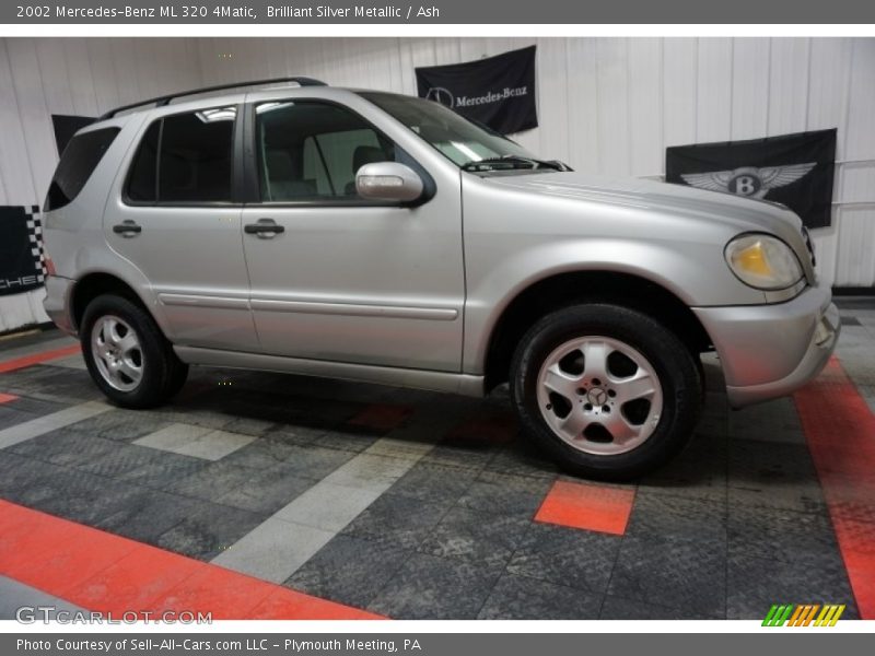 Brilliant Silver Metallic / Ash 2002 Mercedes-Benz ML 320 4Matic