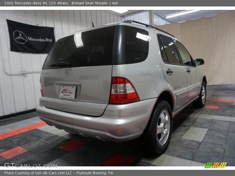 Brilliant Silver Metallic / Ash 2002 Mercedes-Benz ML 320 4Matic