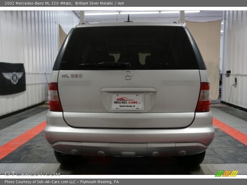 Brilliant Silver Metallic / Ash 2002 Mercedes-Benz ML 320 4Matic