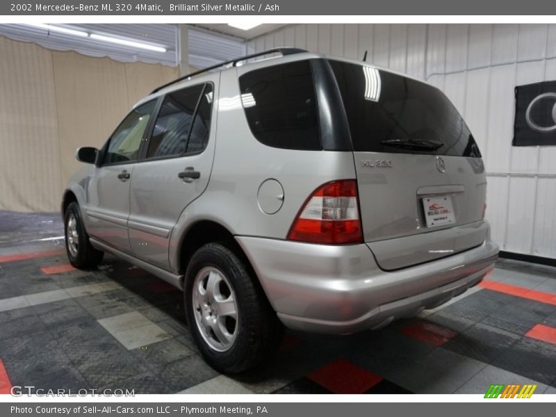 Brilliant Silver Metallic / Ash 2002 Mercedes-Benz ML 320 4Matic