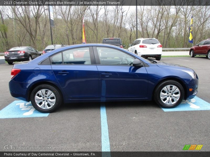 Atlantis Blue Metallic / Jet Black/Medium Titanium 2013 Chevrolet Cruze LS