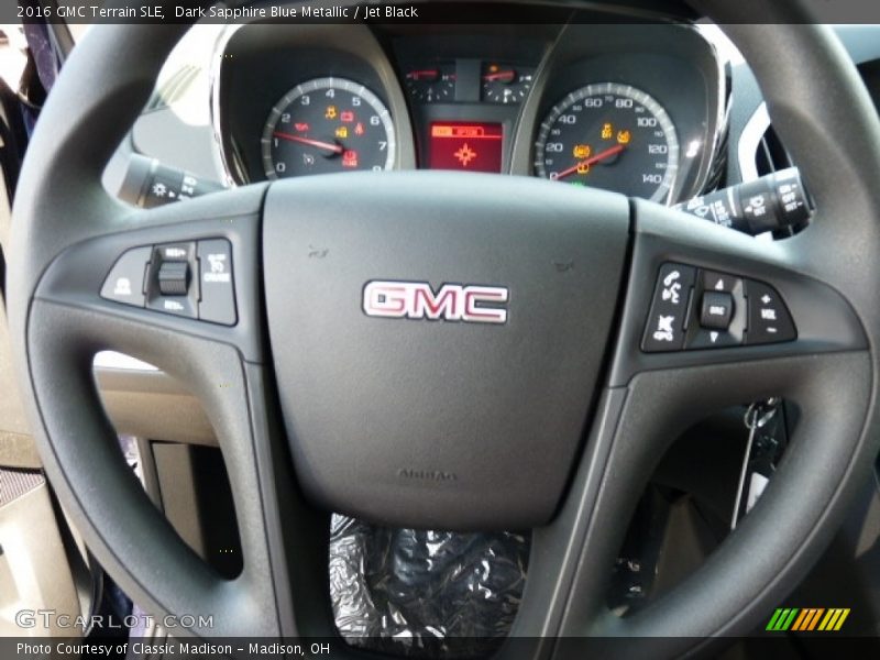 Dark Sapphire Blue Metallic / Jet Black 2016 GMC Terrain SLE