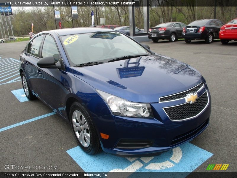 Atlantis Blue Metallic / Jet Black/Medium Titanium 2013 Chevrolet Cruze LS