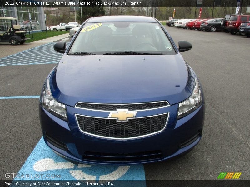 Atlantis Blue Metallic / Jet Black/Medium Titanium 2013 Chevrolet Cruze LS