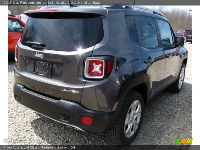 Granite Crystal Metallic / Black 2016 Jeep Renegade Limited 4x4