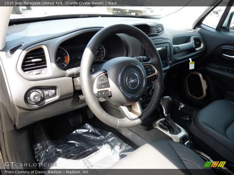 Granite Crystal Metallic / Black 2016 Jeep Renegade Limited 4x4