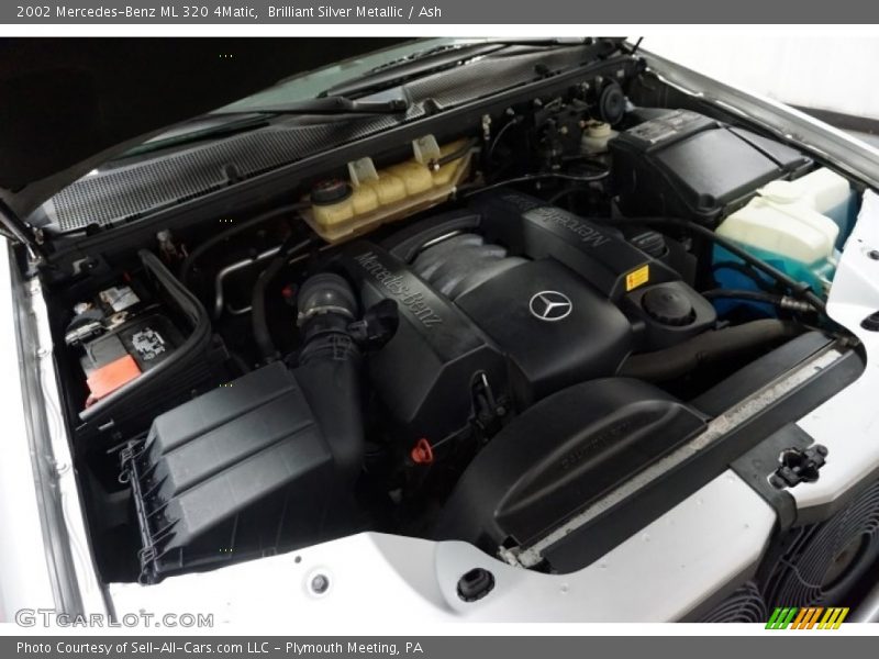 Brilliant Silver Metallic / Ash 2002 Mercedes-Benz ML 320 4Matic