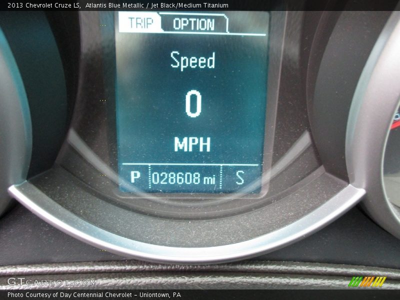 Atlantis Blue Metallic / Jet Black/Medium Titanium 2013 Chevrolet Cruze LS