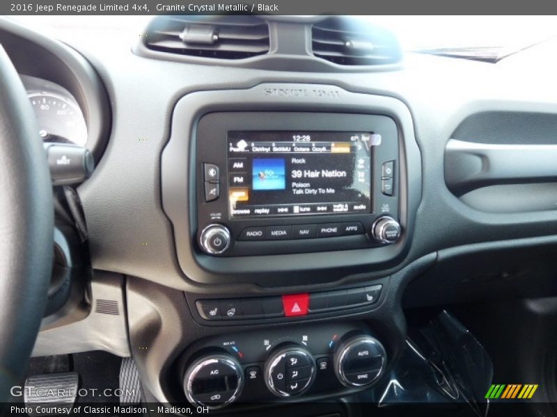 Granite Crystal Metallic / Black 2016 Jeep Renegade Limited 4x4
