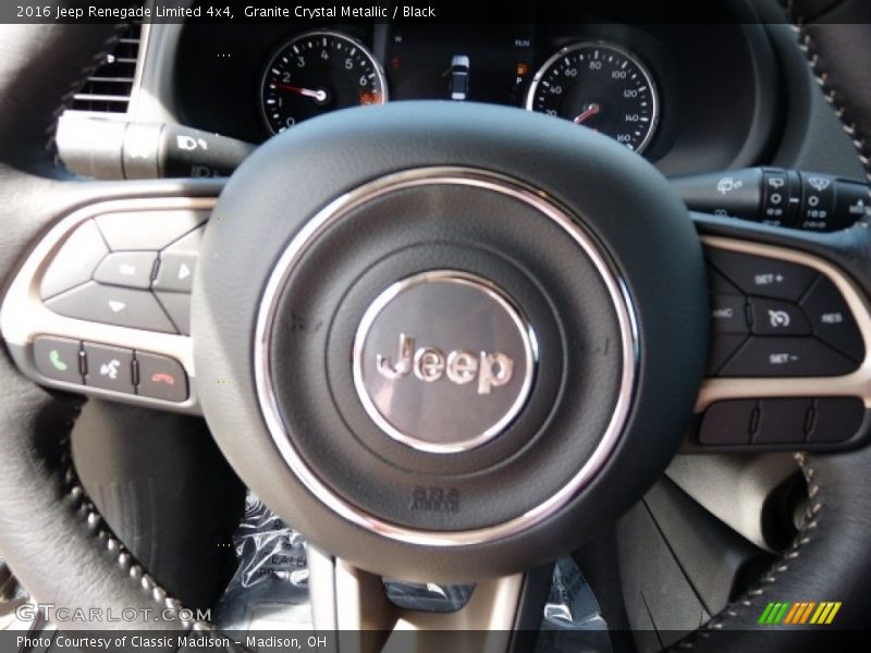 Granite Crystal Metallic / Black 2016 Jeep Renegade Limited 4x4