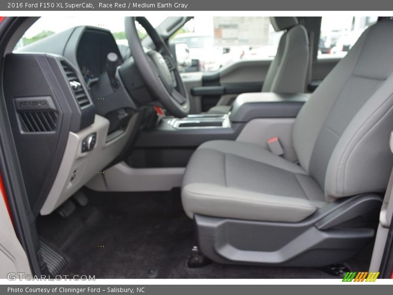 Race Red / Medium Earth Gray 2016 Ford F150 XL SuperCab