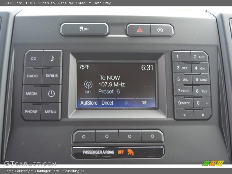 Race Red / Medium Earth Gray 2016 Ford F150 XL SuperCab
