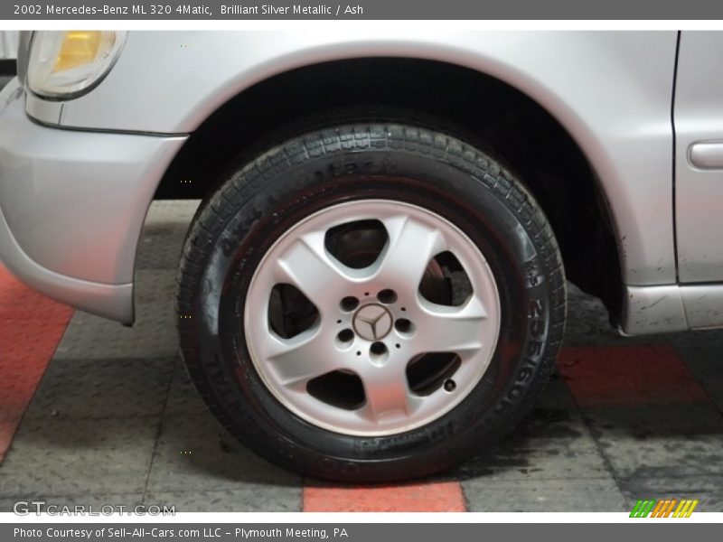 Brilliant Silver Metallic / Ash 2002 Mercedes-Benz ML 320 4Matic