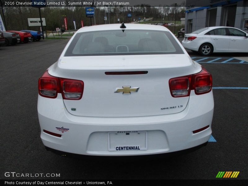 Summit White / Jet Black/Titanium 2016 Chevrolet Malibu Limited LS