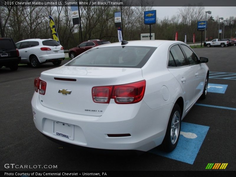 Summit White / Jet Black/Titanium 2016 Chevrolet Malibu Limited LS