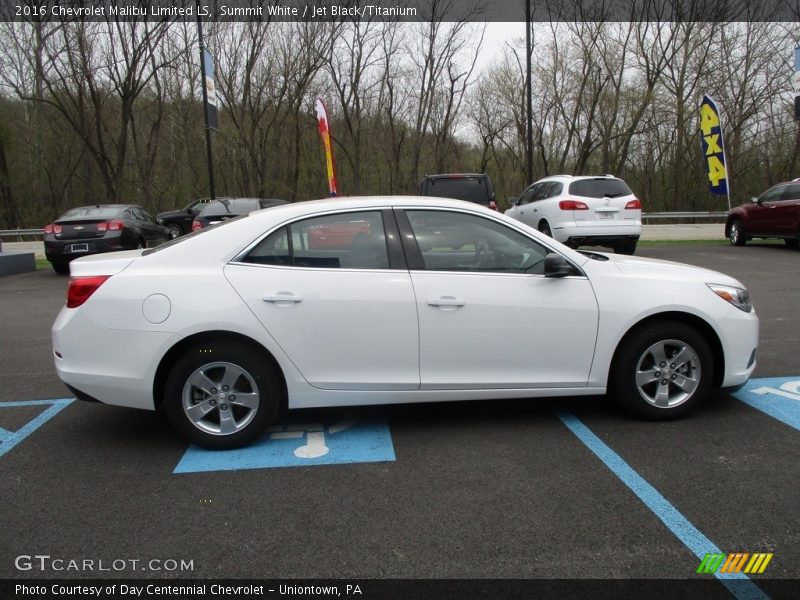 Summit White / Jet Black/Titanium 2016 Chevrolet Malibu Limited LS