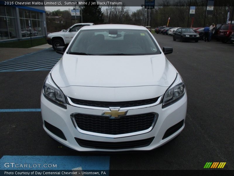 Summit White / Jet Black/Titanium 2016 Chevrolet Malibu Limited LS
