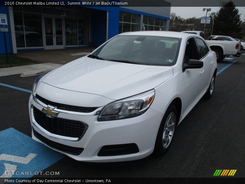 Summit White / Jet Black/Titanium 2016 Chevrolet Malibu Limited LS