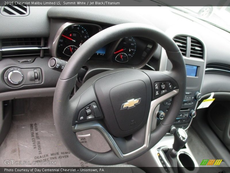 Summit White / Jet Black/Titanium 2016 Chevrolet Malibu Limited LS