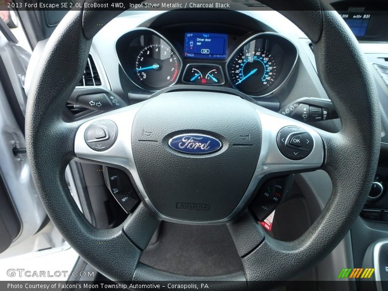 Ingot Silver Metallic / Charcoal Black 2013 Ford Escape SE 2.0L EcoBoost 4WD