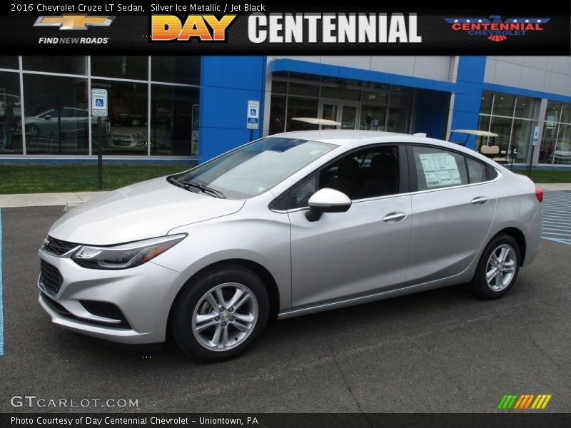 Silver Ice Metallic / Jet Black 2016 Chevrolet Cruze LT Sedan