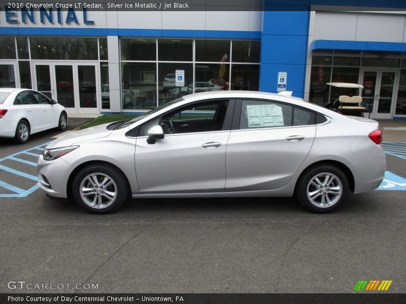 Silver Ice Metallic / Jet Black 2016 Chevrolet Cruze LT Sedan