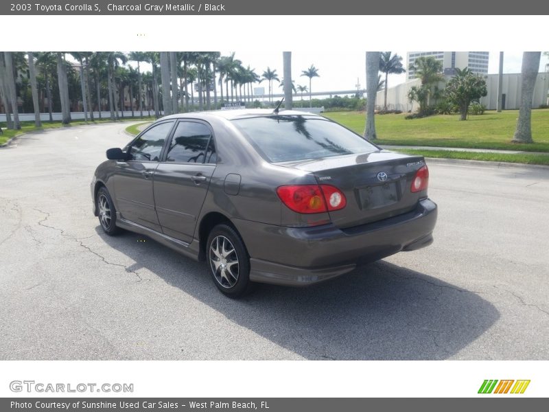 Charcoal Gray Metallic / Black 2003 Toyota Corolla S