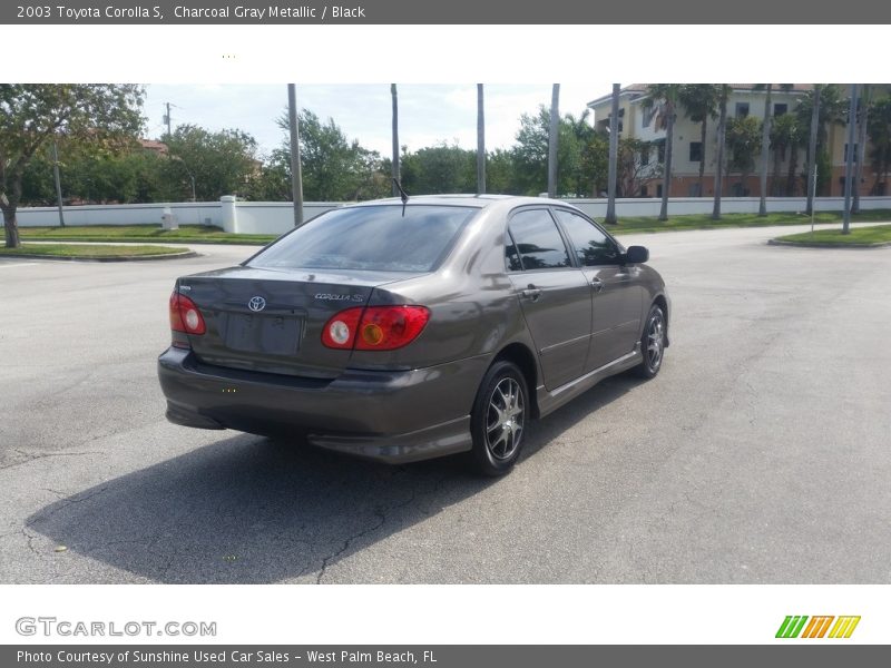 Charcoal Gray Metallic / Black 2003 Toyota Corolla S