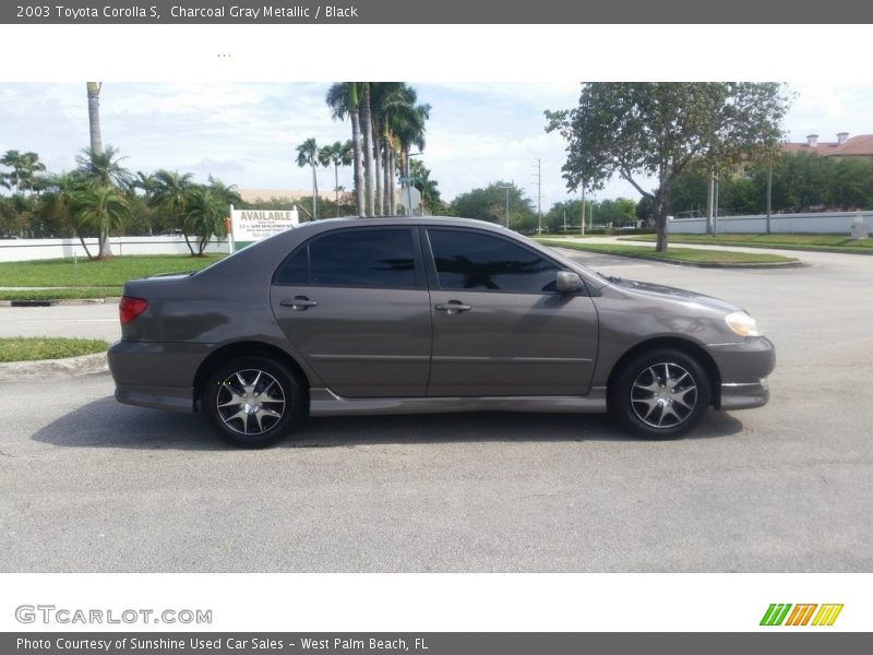 Charcoal Gray Metallic / Black 2003 Toyota Corolla S