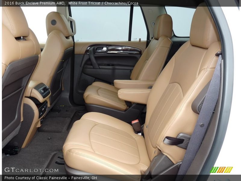 White Frost Tricoat / Choccachino/Cocoa 2016 Buick Enclave Premium AWD