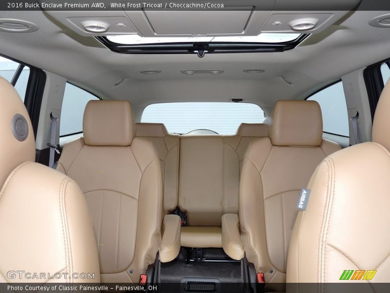 White Frost Tricoat / Choccachino/Cocoa 2016 Buick Enclave Premium AWD