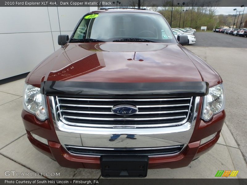 Dark Copper Metallic / Black 2010 Ford Explorer XLT 4x4
