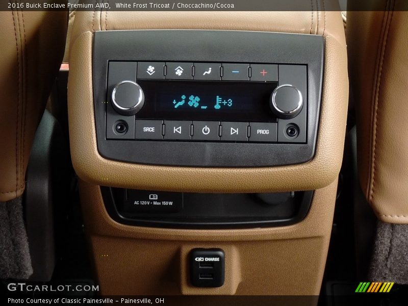 White Frost Tricoat / Choccachino/Cocoa 2016 Buick Enclave Premium AWD