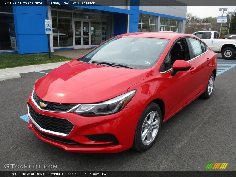 Red Hot / Jet Black 2016 Chevrolet Cruze LT Sedan