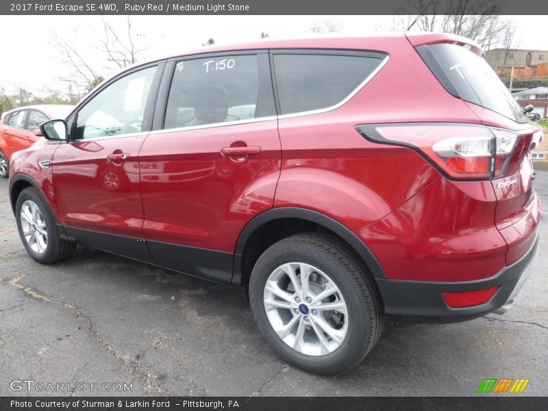 Ruby Red / Medium Light Stone 2017 Ford Escape SE 4WD