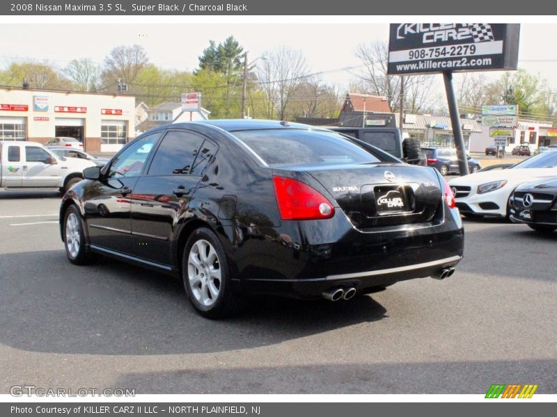 Super Black / Charcoal Black 2008 Nissan Maxima 3.5 SL