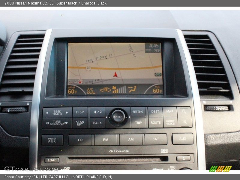 Super Black / Charcoal Black 2008 Nissan Maxima 3.5 SL