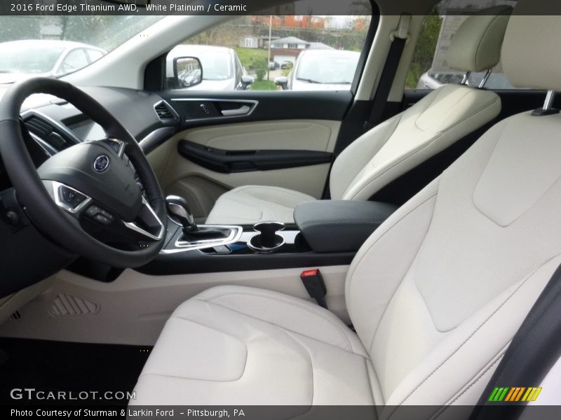 White Platinum / Ceramic 2016 Ford Edge Titanium AWD