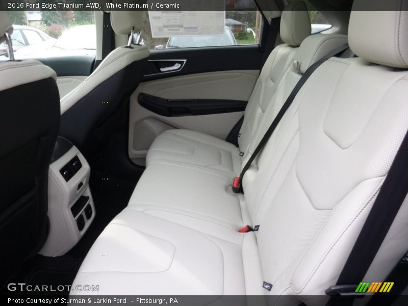 White Platinum / Ceramic 2016 Ford Edge Titanium AWD