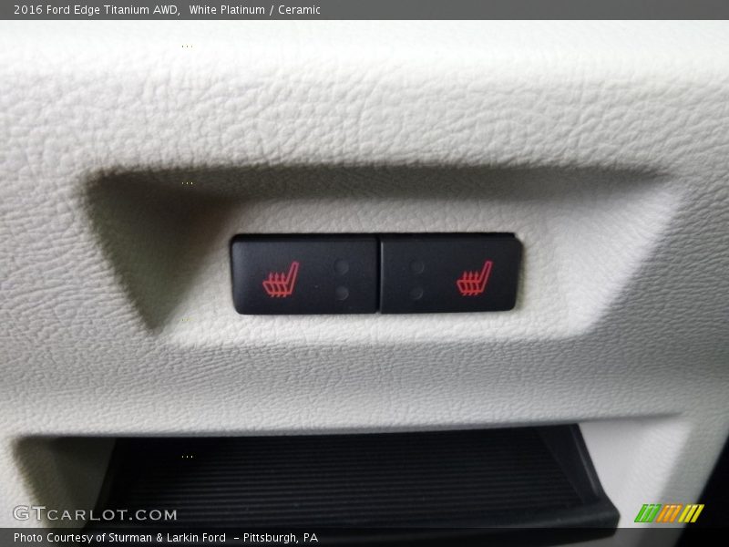 White Platinum / Ceramic 2016 Ford Edge Titanium AWD