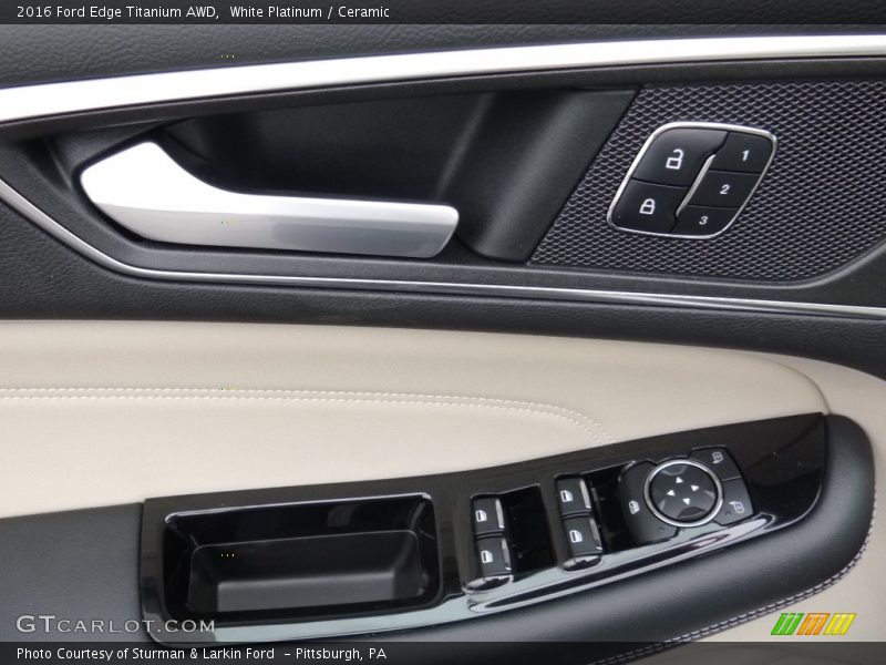 White Platinum / Ceramic 2016 Ford Edge Titanium AWD