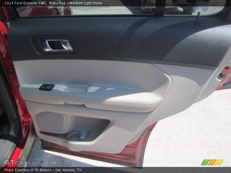Ruby Red / Medium Light Stone 2014 Ford Explorer FWD