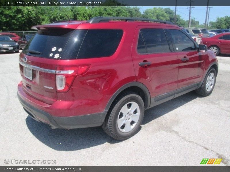 Ruby Red / Medium Light Stone 2014 Ford Explorer FWD