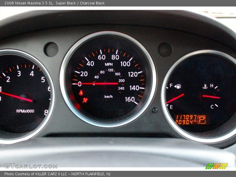 Super Black / Charcoal Black 2008 Nissan Maxima 3.5 SL