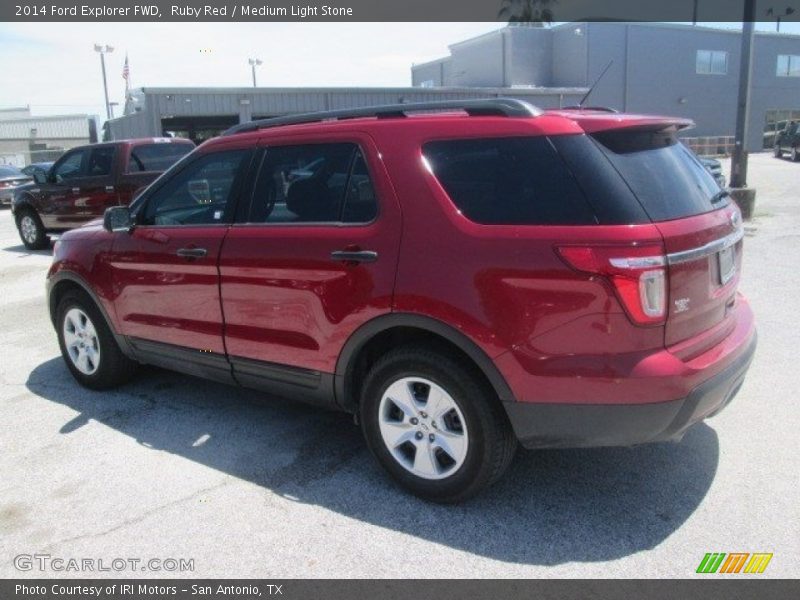 Ruby Red / Medium Light Stone 2014 Ford Explorer FWD
