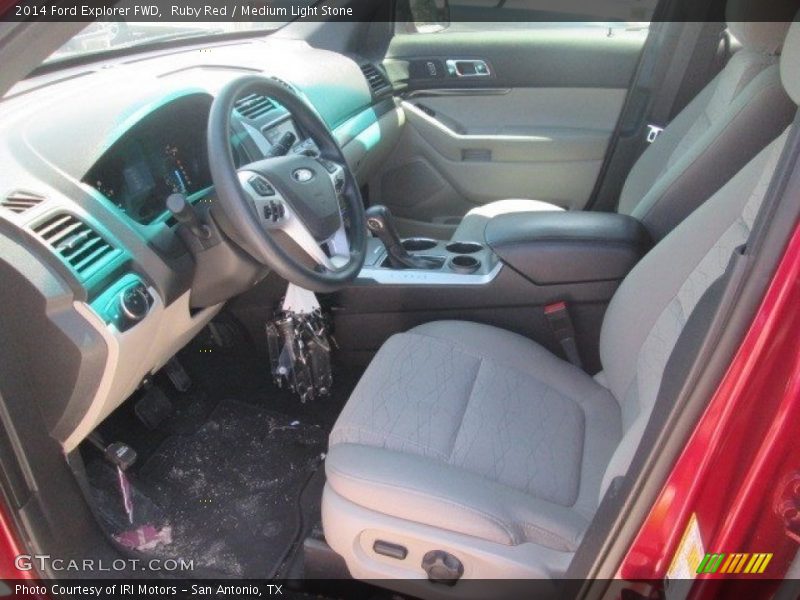Ruby Red / Medium Light Stone 2014 Ford Explorer FWD