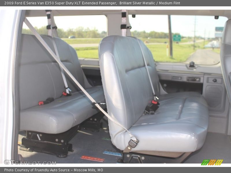 Brilliant Silver Metallic / Medium Flint 2009 Ford E Series Van E350 Super Duty XLT Extended Passenger