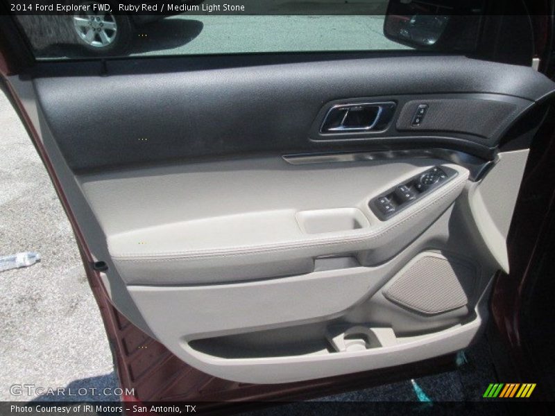 Ruby Red / Medium Light Stone 2014 Ford Explorer FWD